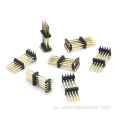 Conector de clavija de 1,27 mm de doble fila SMT negro